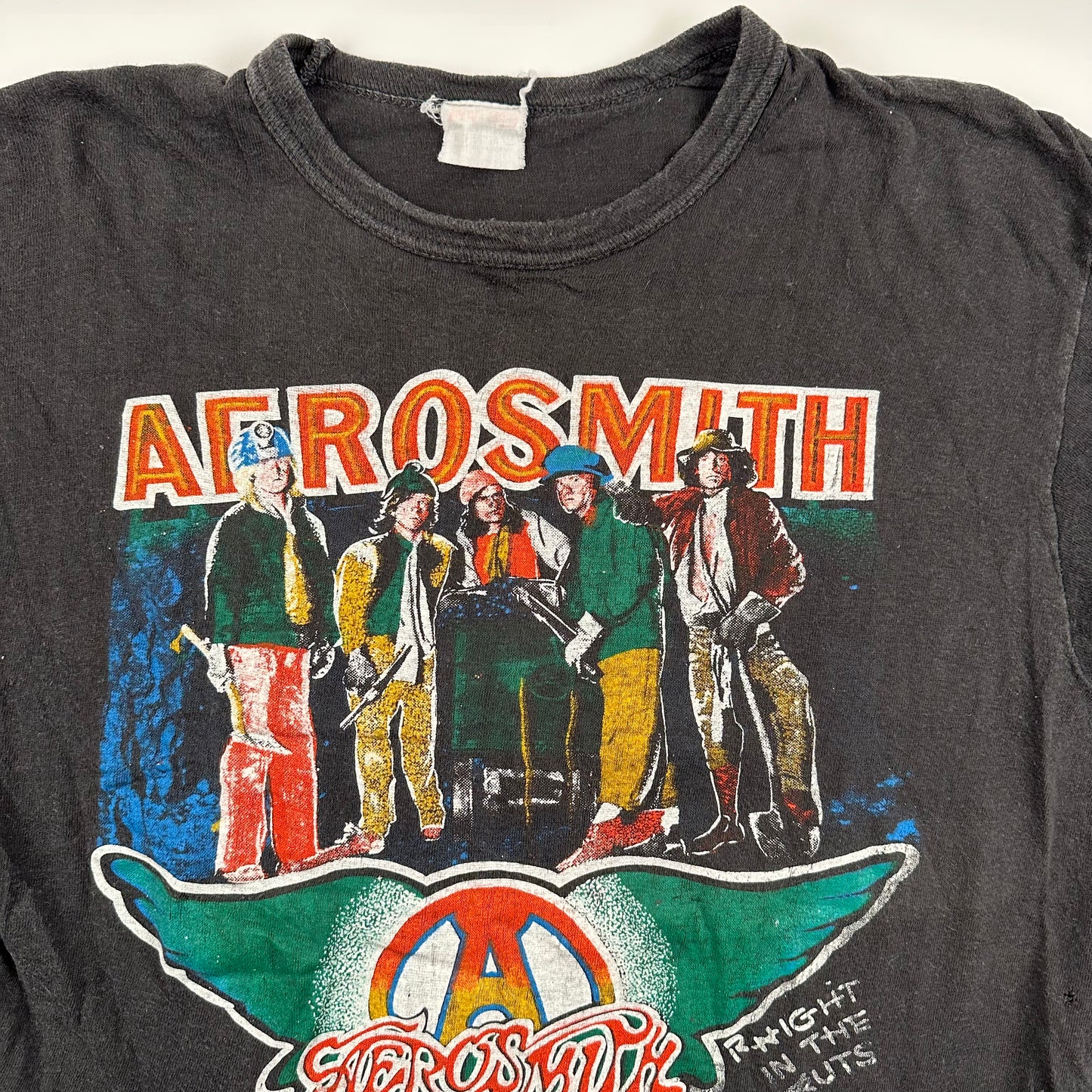 Vintage 70s Aerosmith Shirt Medium Night In The Ruts