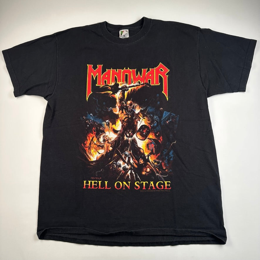 Vintage 2000 Manowar Shirt XL Hell On Stage