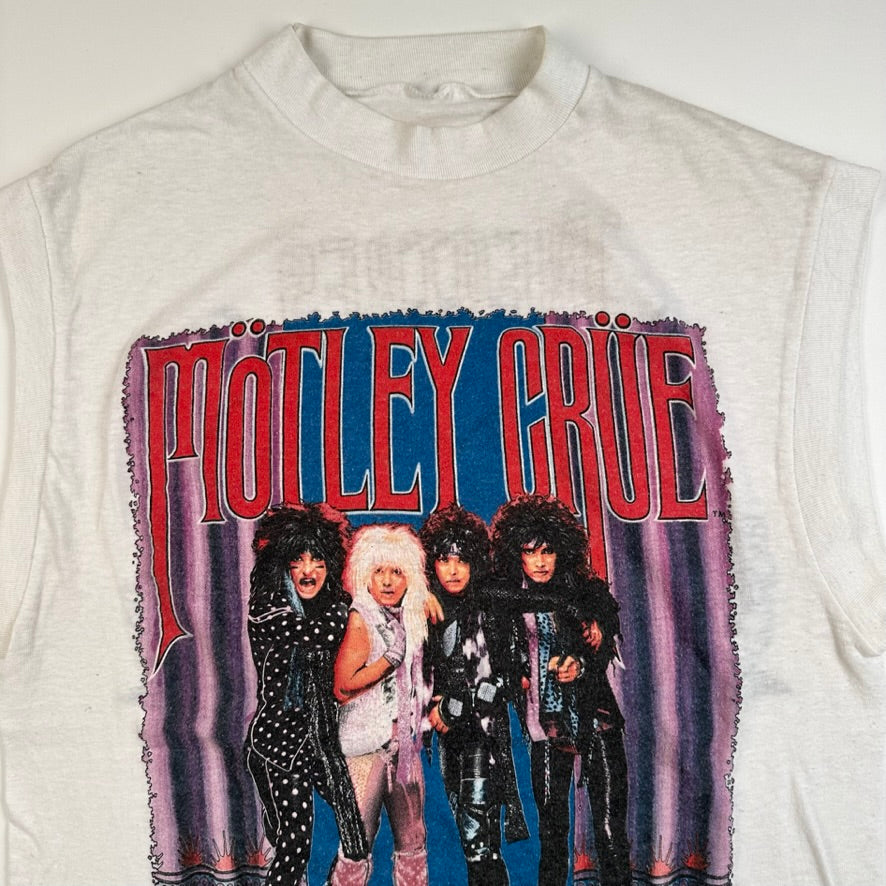 Vintage 1985 Motley Crue Sleeveless Shirt Medium Theatres Of Pain