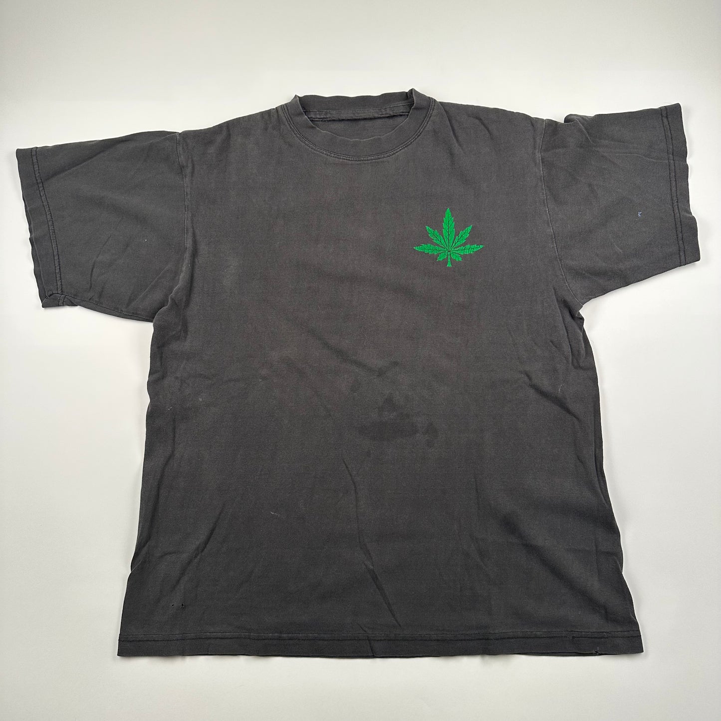 Vintage 90s Dealers Shirt Large Weed