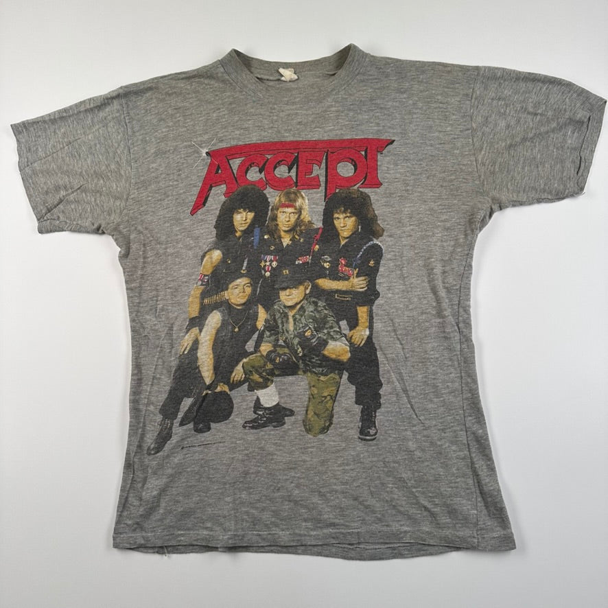 Vintage 1986 Accept Shirt Medium Russian Roulette