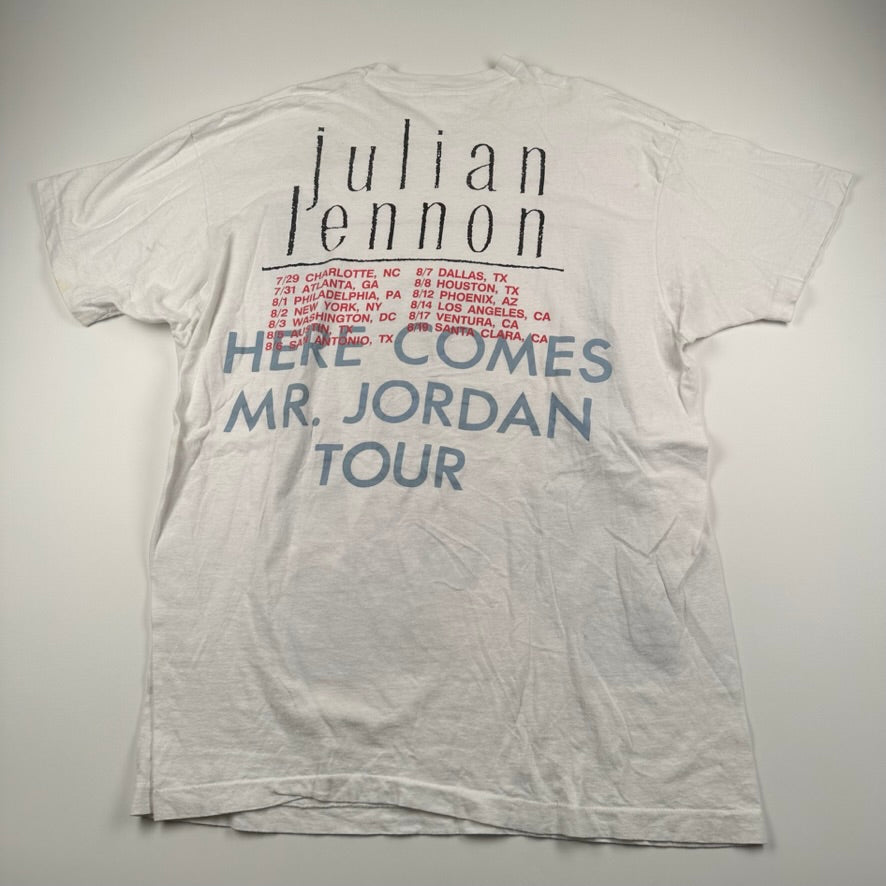 Vintage 1989 Jullian Lennon Shirt XL Here Comes Mr. Jordan