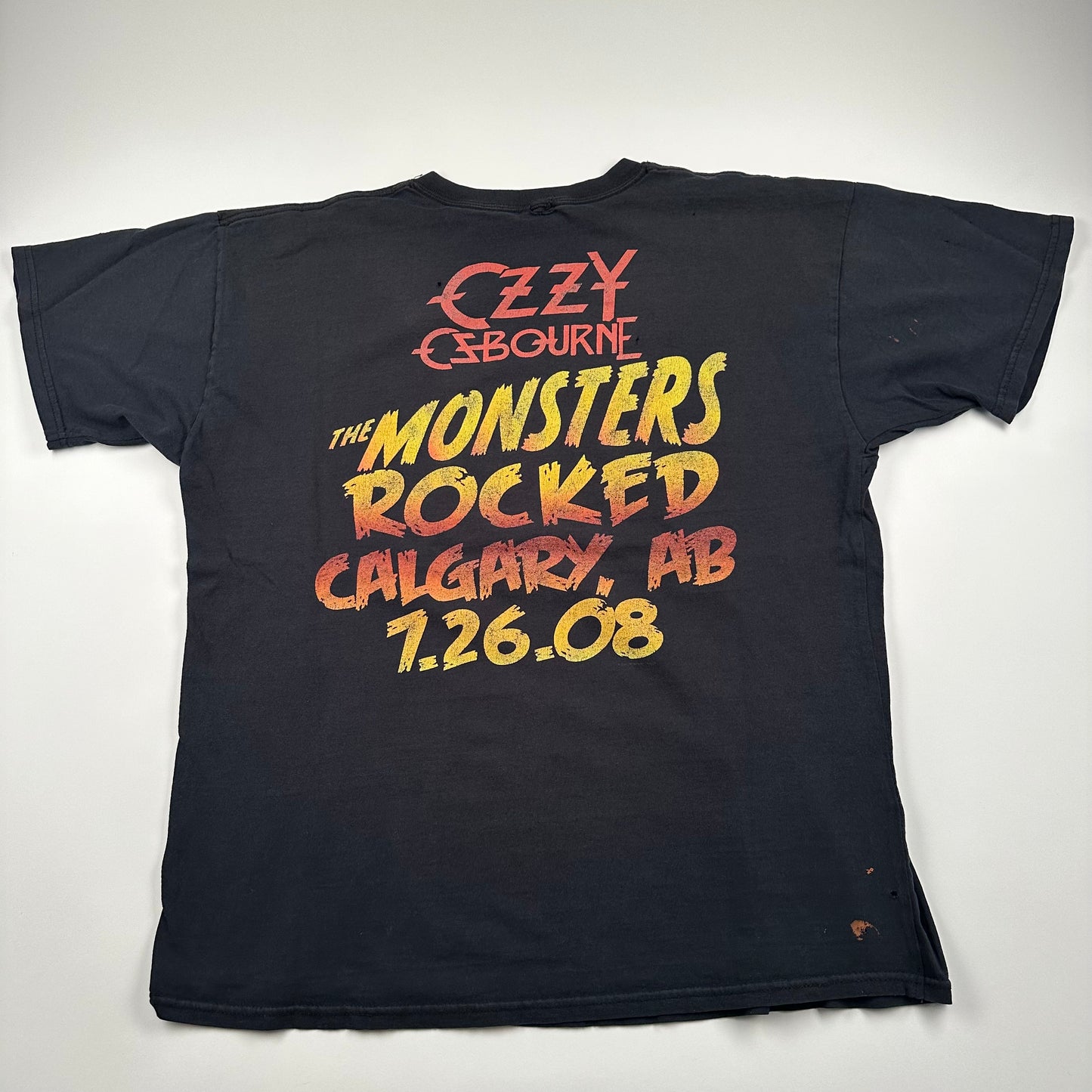 2008 Ozzy Osbourne Shirt Large The Monsters Rocked Calgary