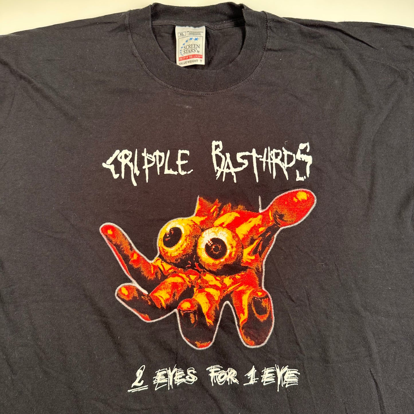 Vintage 2003 Cripple Bastards Shirt XL 2 Eyes