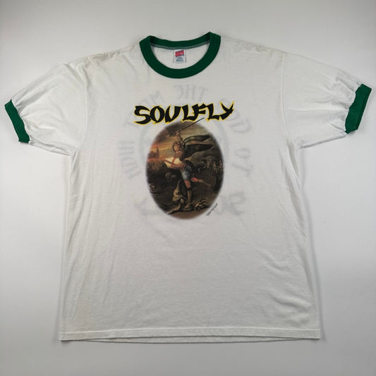 Vintage 1998 Soulfly Ringer Shirt XL