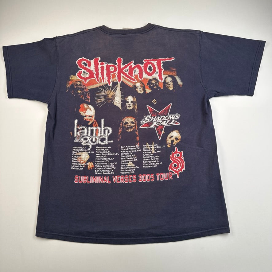 Vintage 2005 Slipknot Shirt Large Subliminal Verses