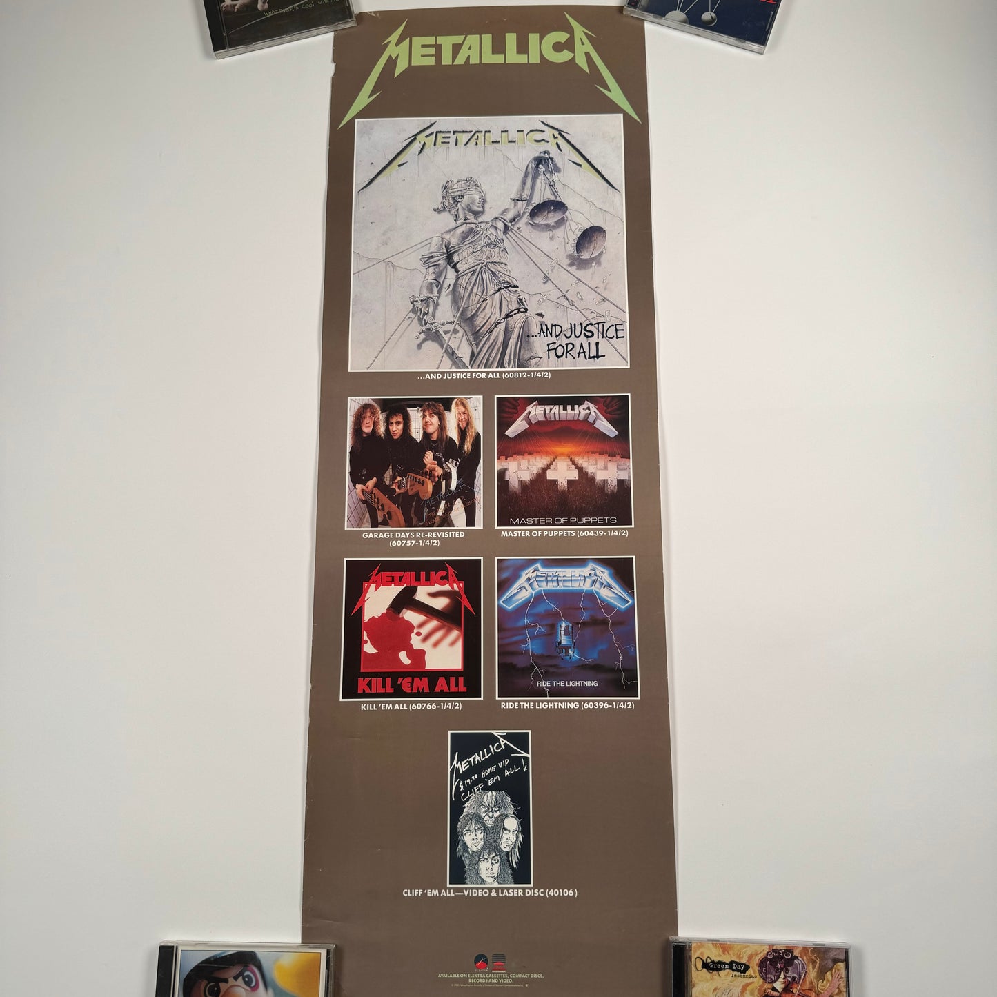 Vintage 1988 Metallica Poster And Justice For All