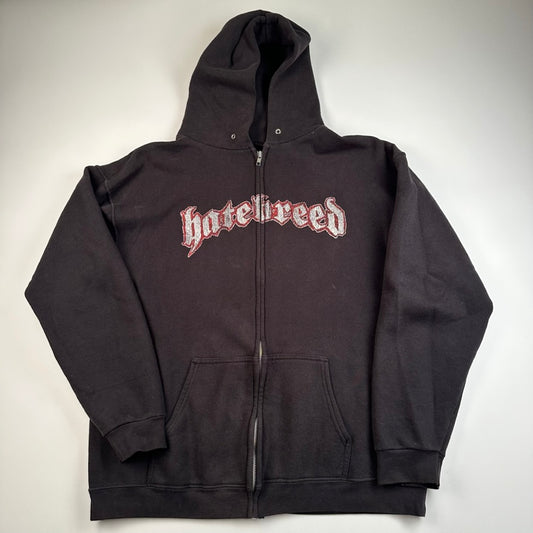 Vintage 2000s Hatebreed Zip Up Sweatshirt Large