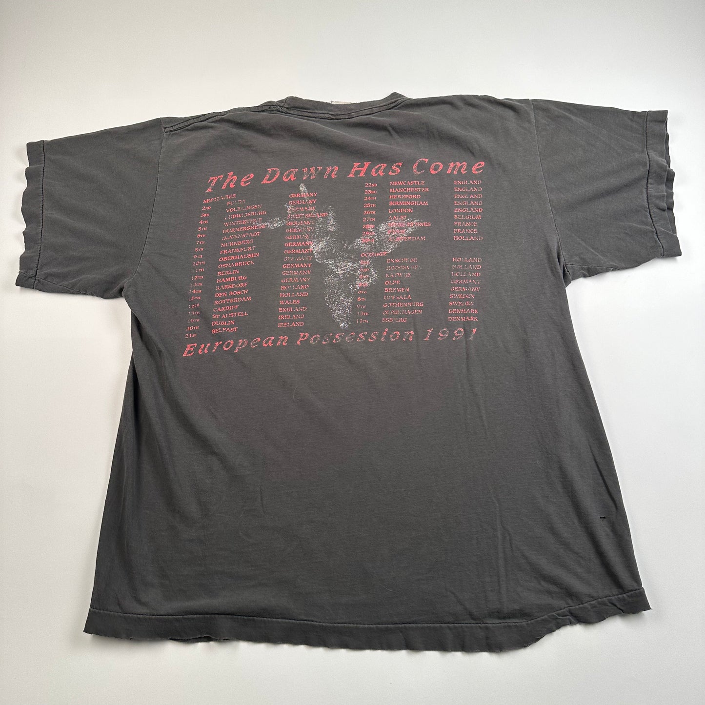 Vintage 1991 Immolation Shirt Large The Dawn Has Come