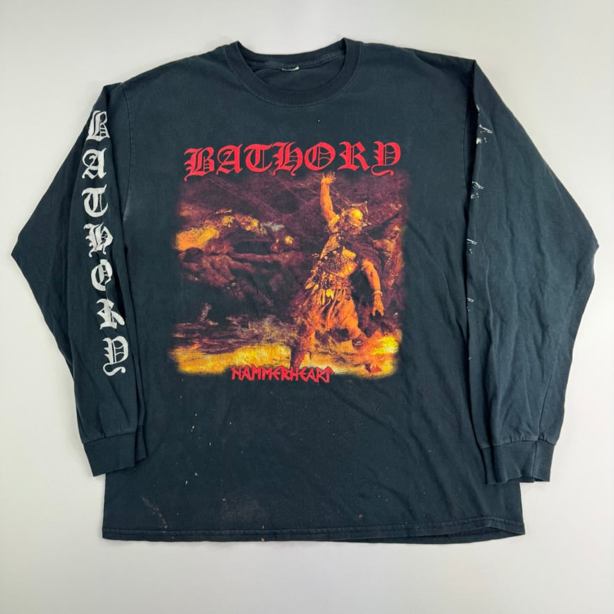 Ropa Música Metal Gráfica Negra Bathory, Bathory Hammerheart