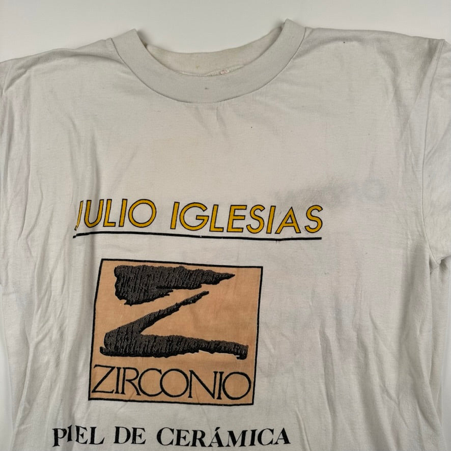 Vintage 80s Julio Iglesias Shirt Large Zirconio