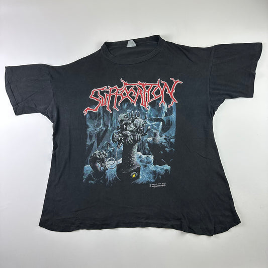 Vintage 1992 Suffocation Shirt XL Breeding The Spawn