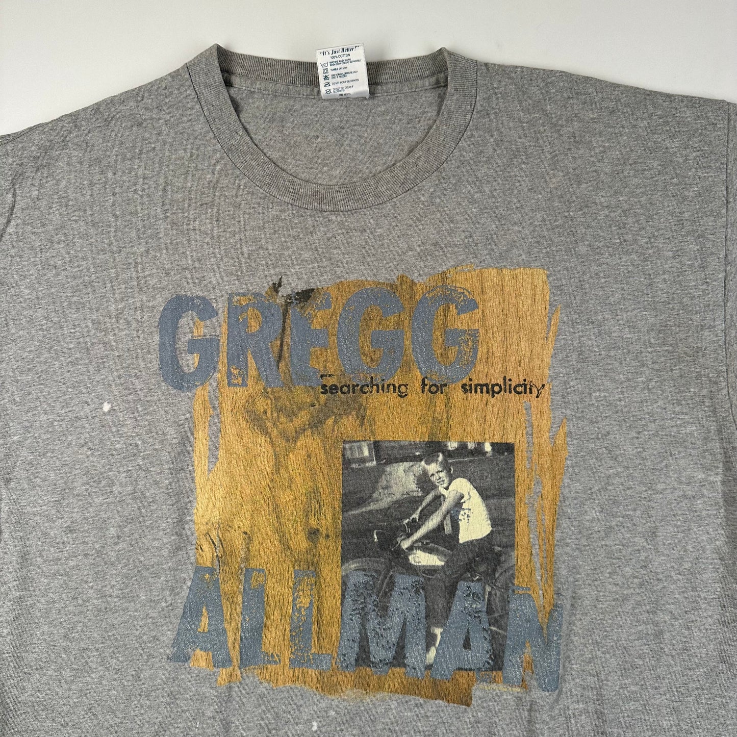 Vintage 1997 Gregg Allman Shirt XL Searching For Simplicity