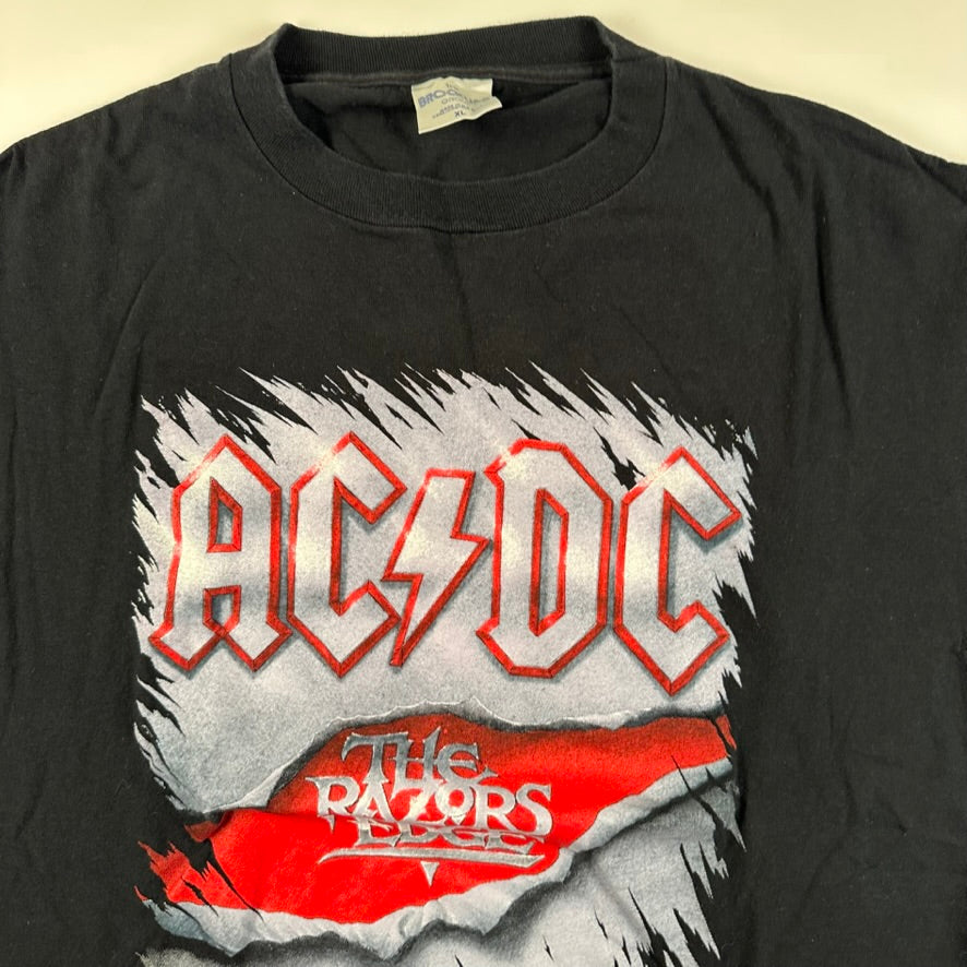 Vintage 1990 AC/DC Shirt XL The Razors Edge