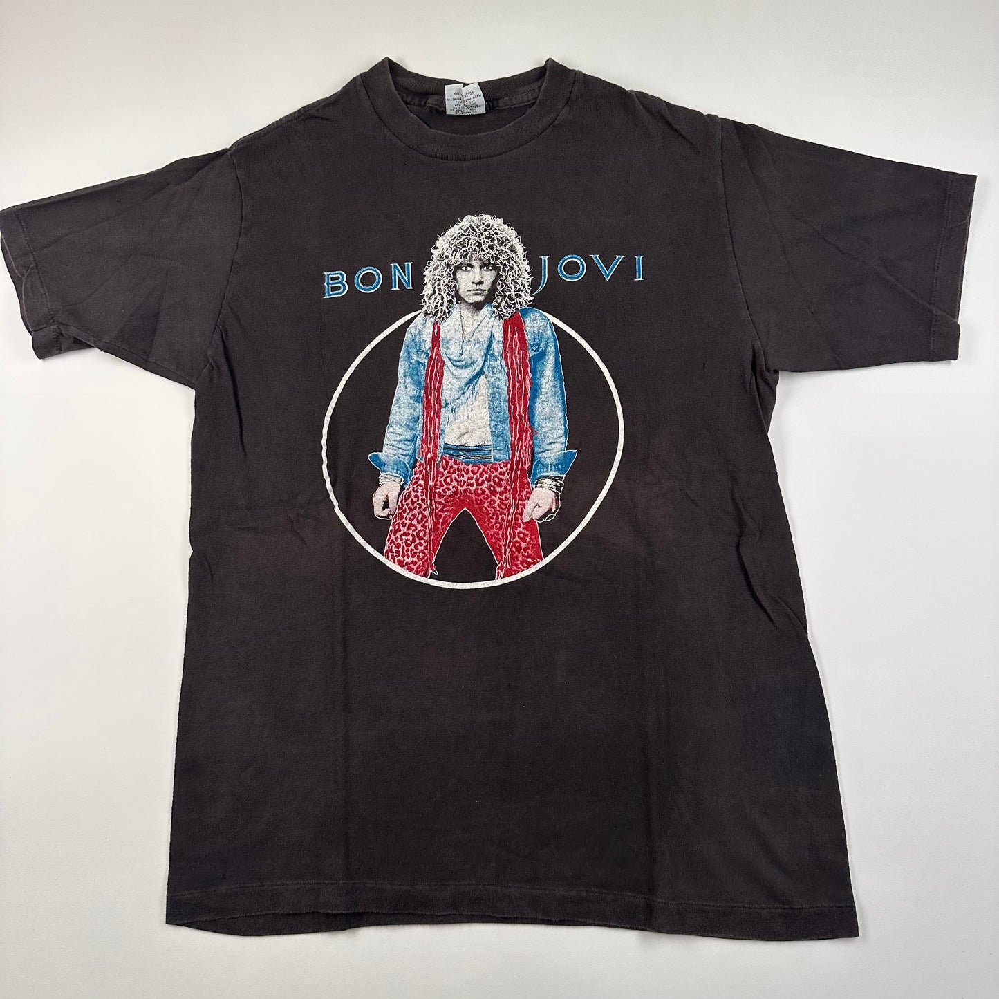 Vintage 80s Bon Jovi Shirt Large Slippery When Wet