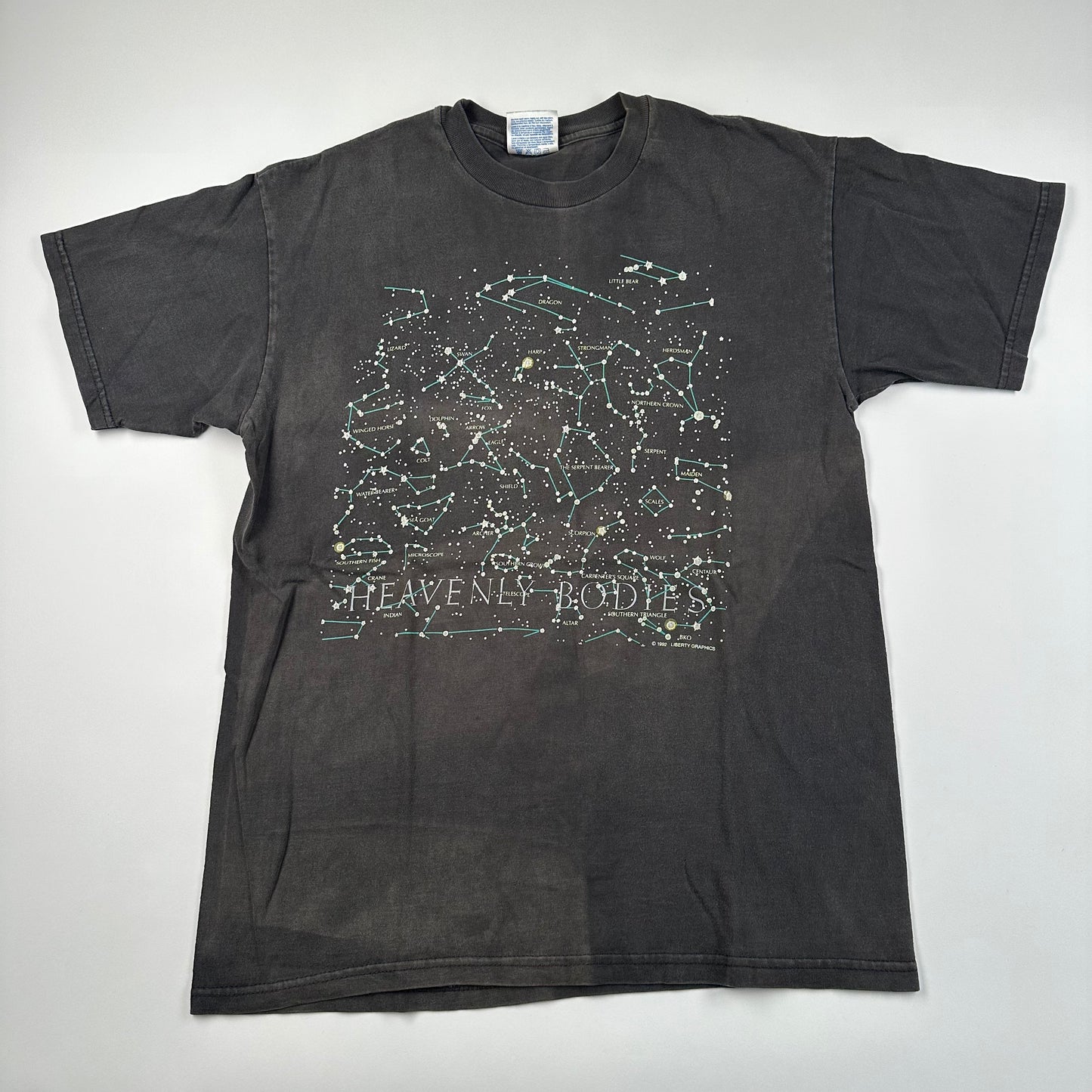 Vintage 90s Heavenly Bodies Shirt Small Stars Constellations