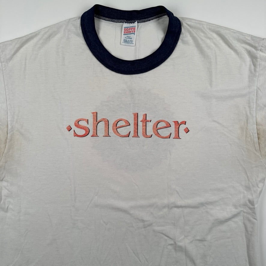 Vintage 90s Shelter Ringer Shirt XL