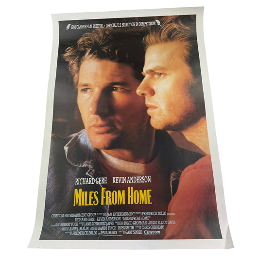 Vintage Miles From Home Poster 1988 Cannes Film Festival