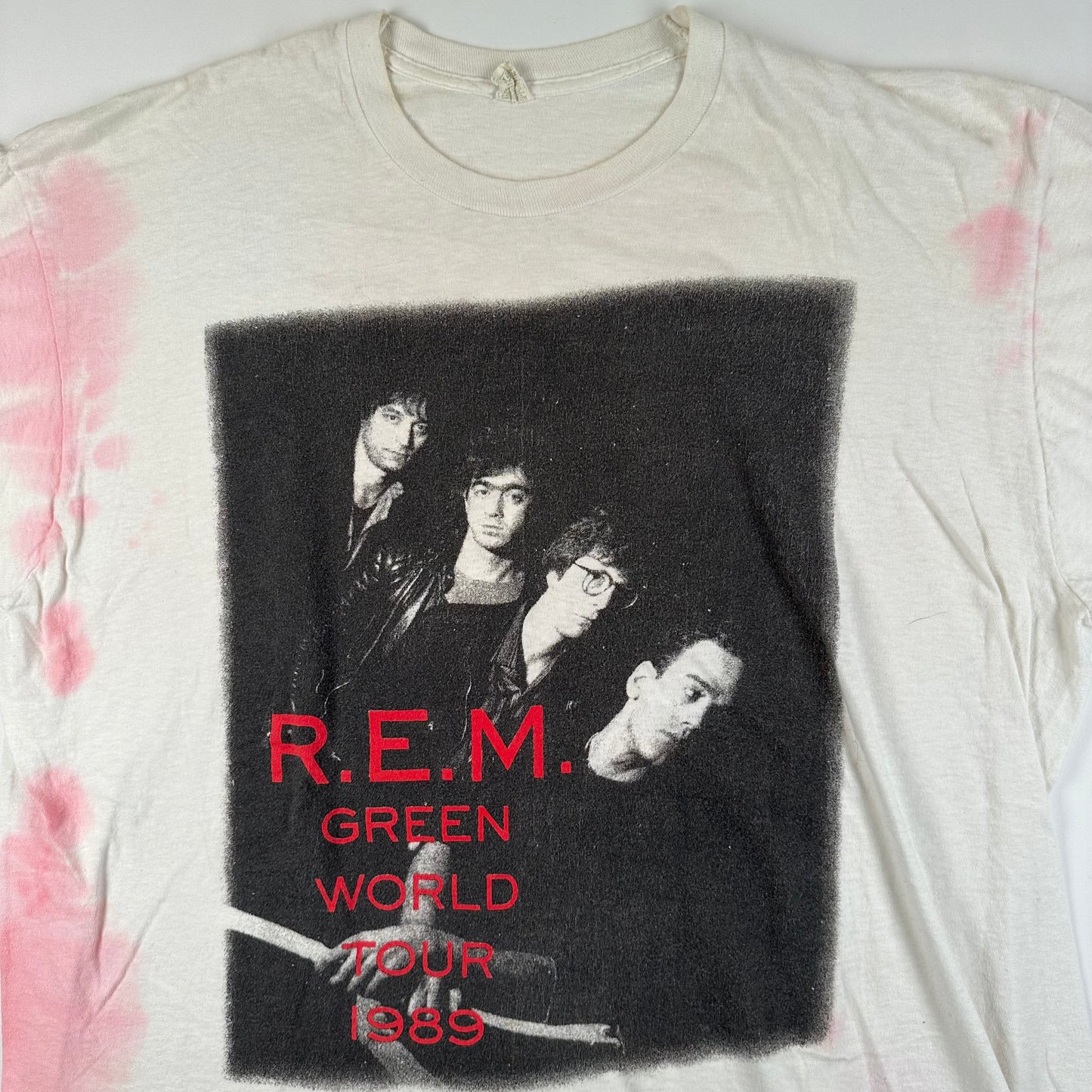 Vintage 1989 R.E.M Shirt XXL Green World Tour