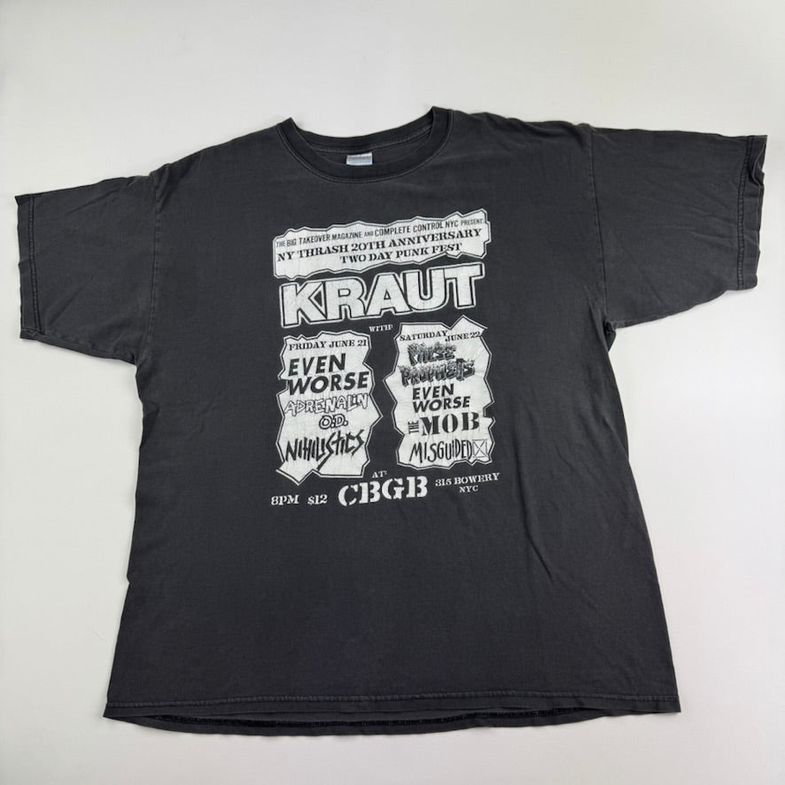 Vintage 2000s Kraut Shirt XL Big Takeover Magazine Fest