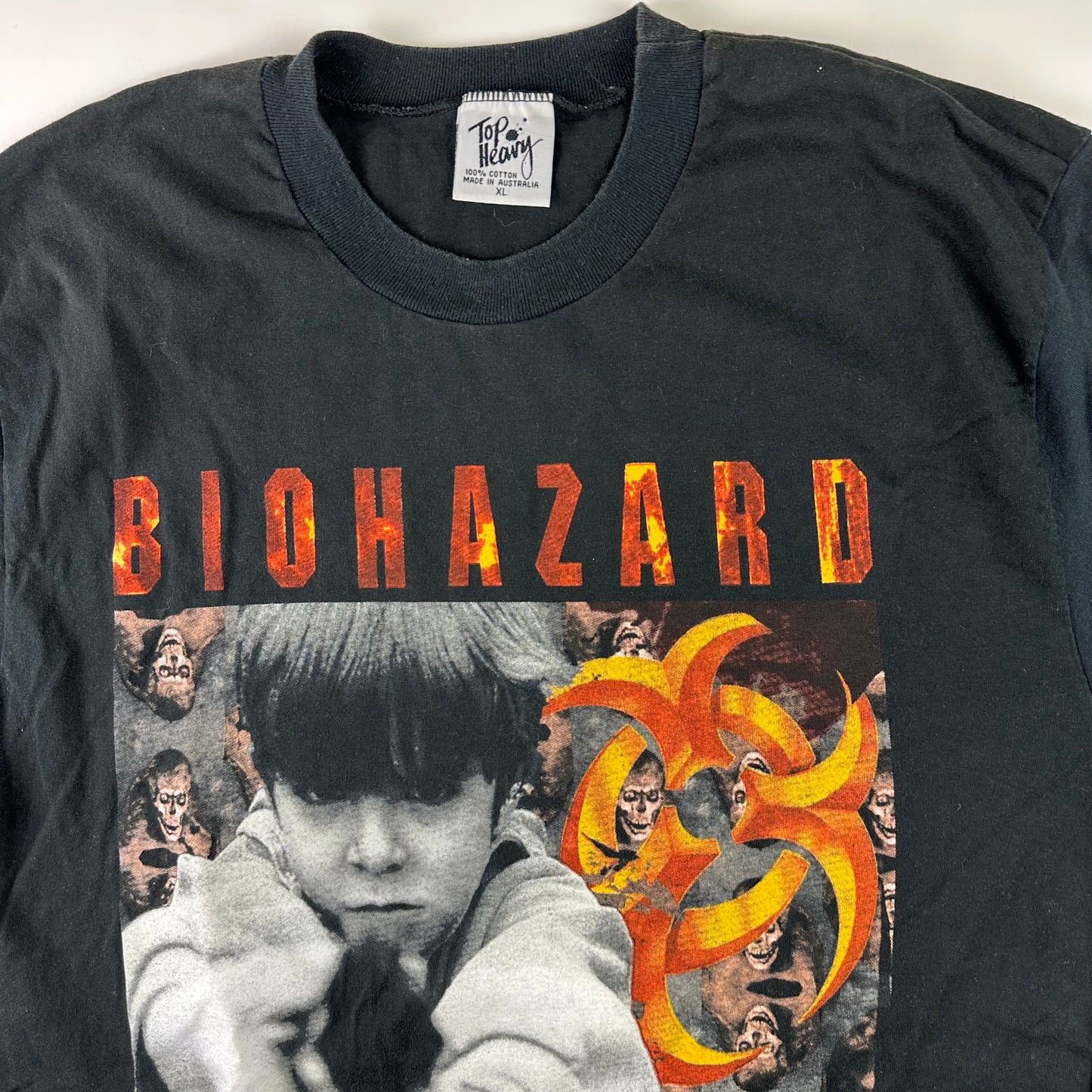 Vintage 90s Biohazard Shirt XL Tales From The Hardside