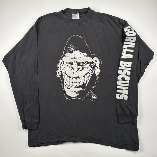 Vintage 1991 Gorilla Biscuits Long Sleeve Shirt XL