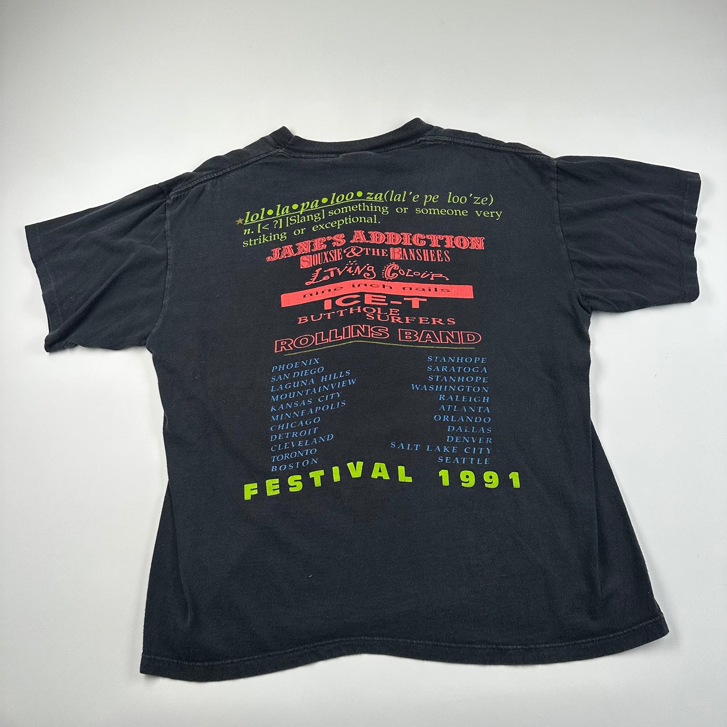 Vintage 1991 Lollapalooza Shirt Large