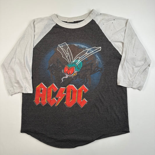 Vintage 1985 AC/DC Shirt Large Fly On The Wall