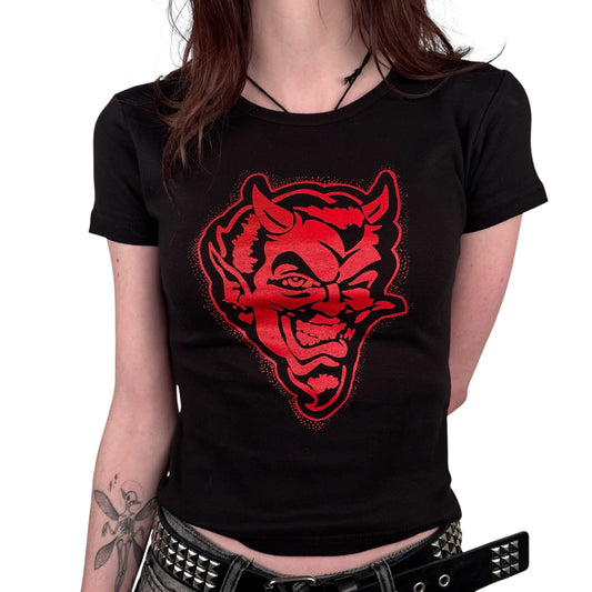 Vintage 90s Devil Womens Shirt Medium