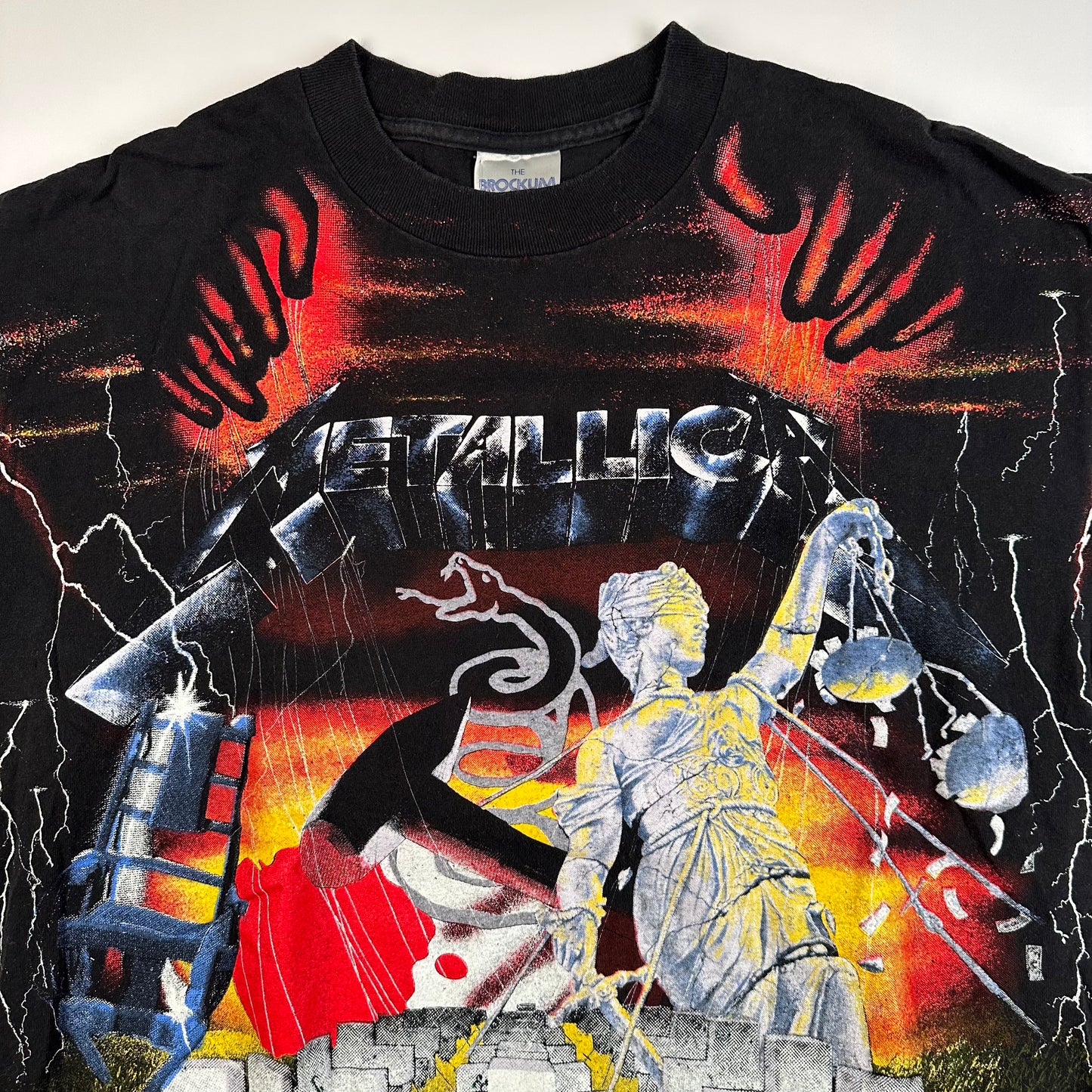 Vintage 1991 Metallica Shirt XL All Over Print