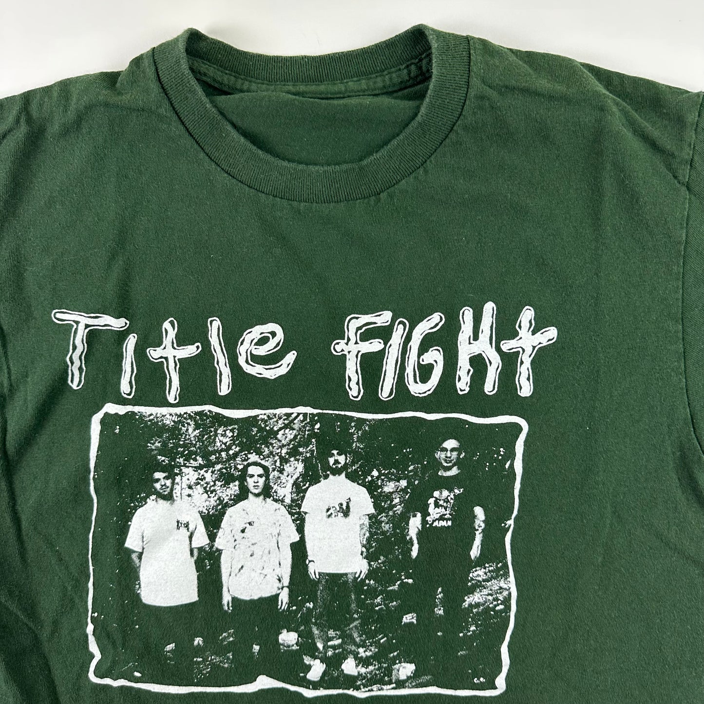 Title Fight Shirt Small Floral Green