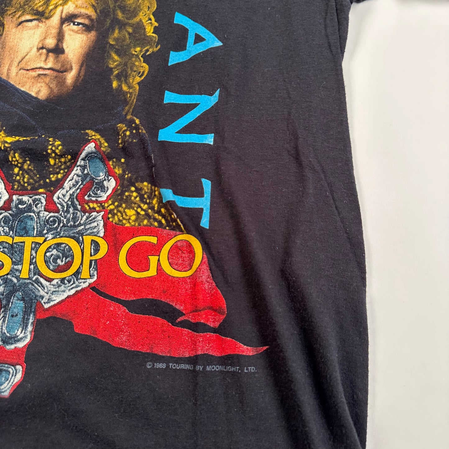 Vintage 1988 Robert Plant Shirt Small Non Stop Go