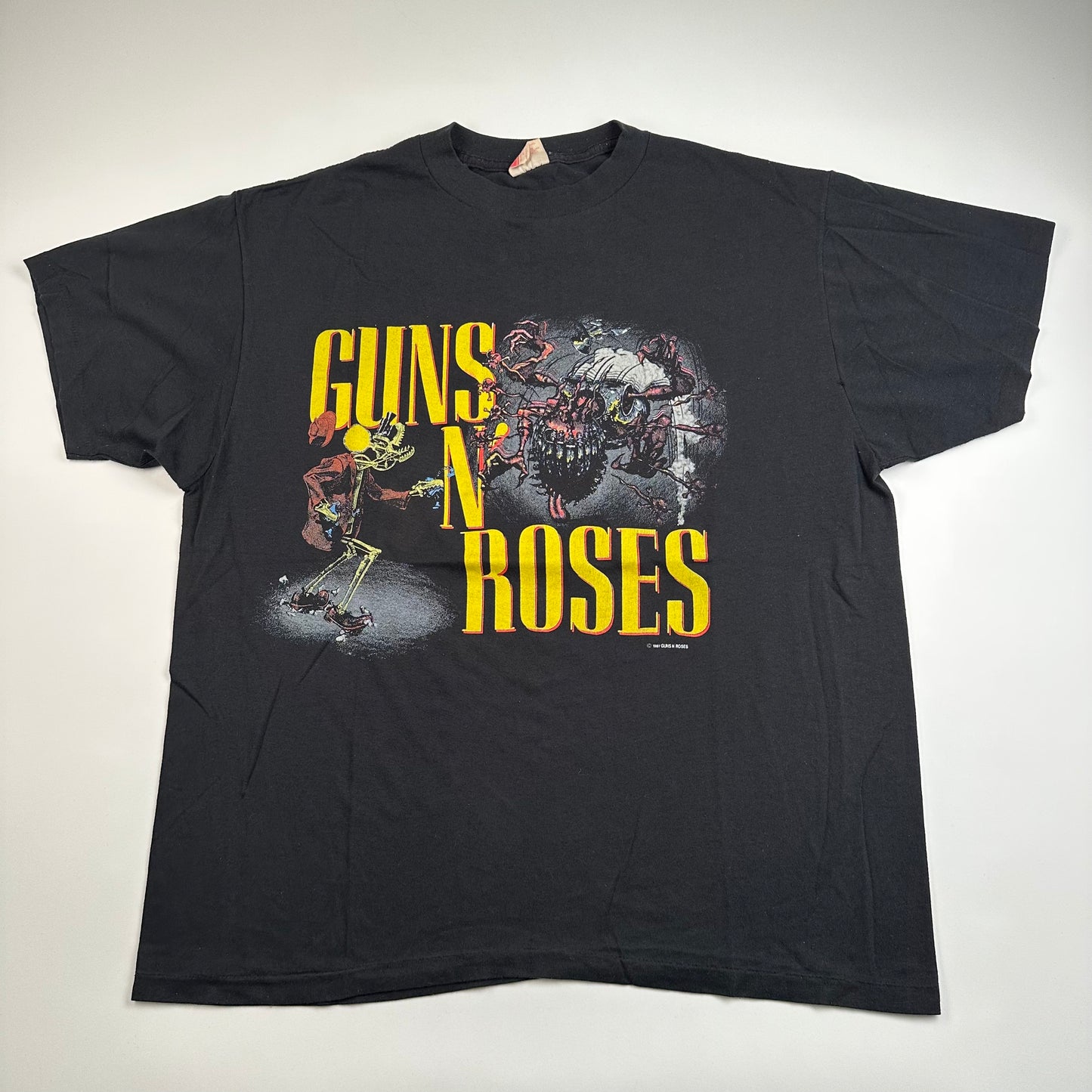 Vintage 1987 Guns N Roses Shirt XL Was Here