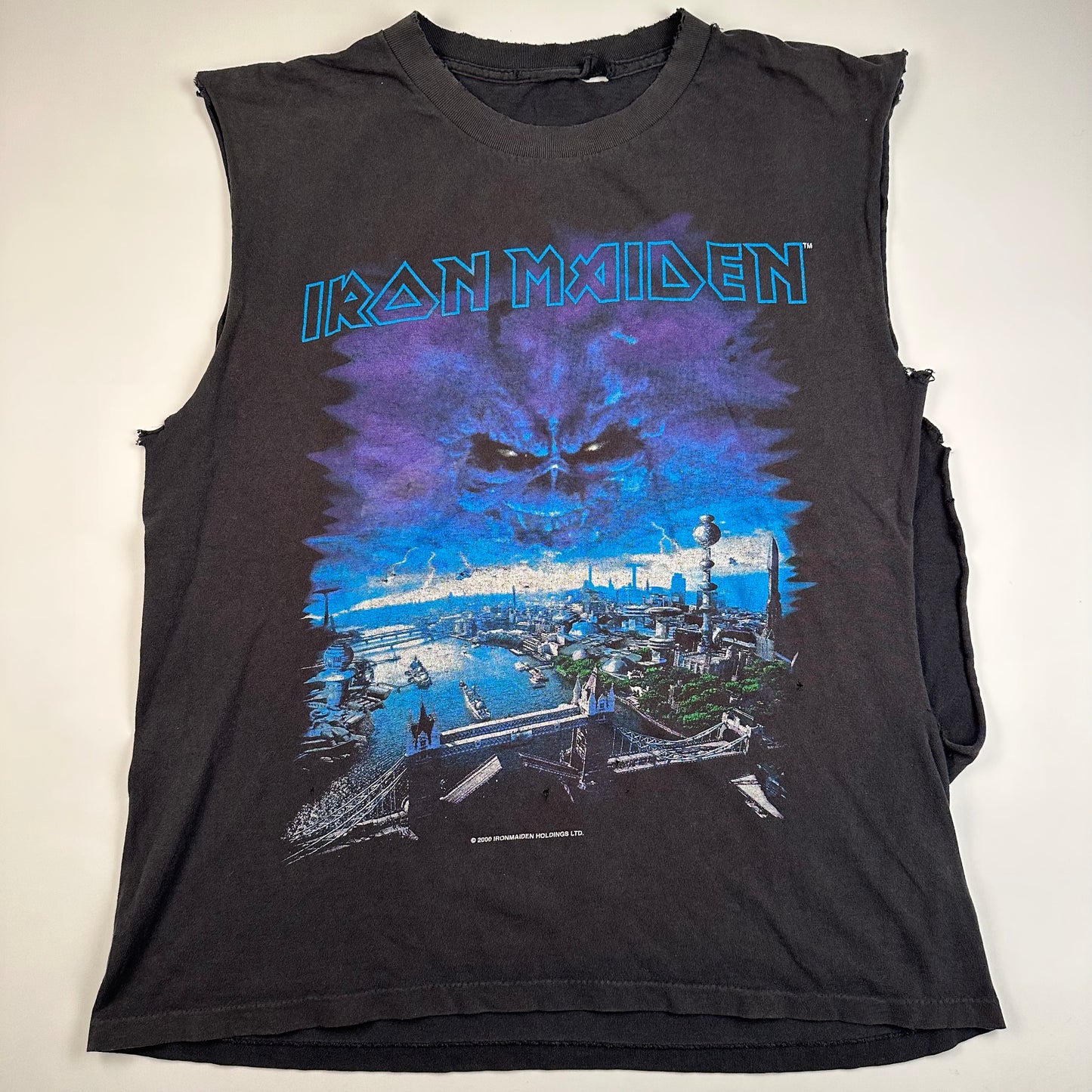 Vintage 2000 Iron Maiden Sleeveless Shirt Large Brave New World