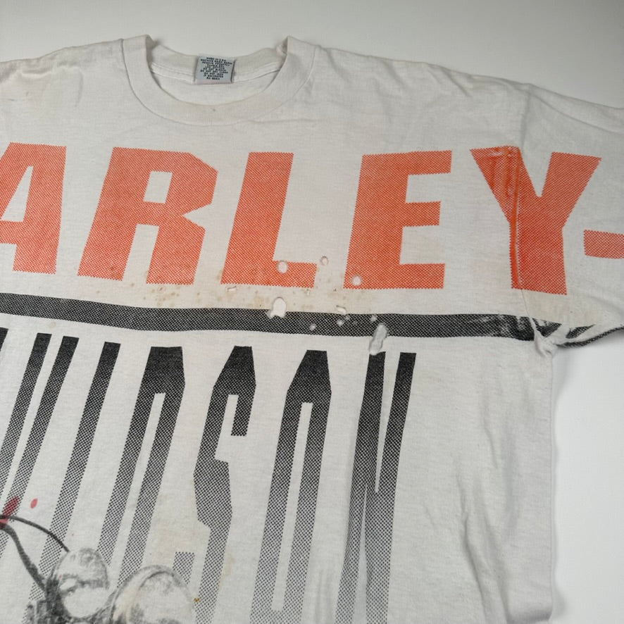 Vintage 90s Harley Davidson Shirt XL All Over Print