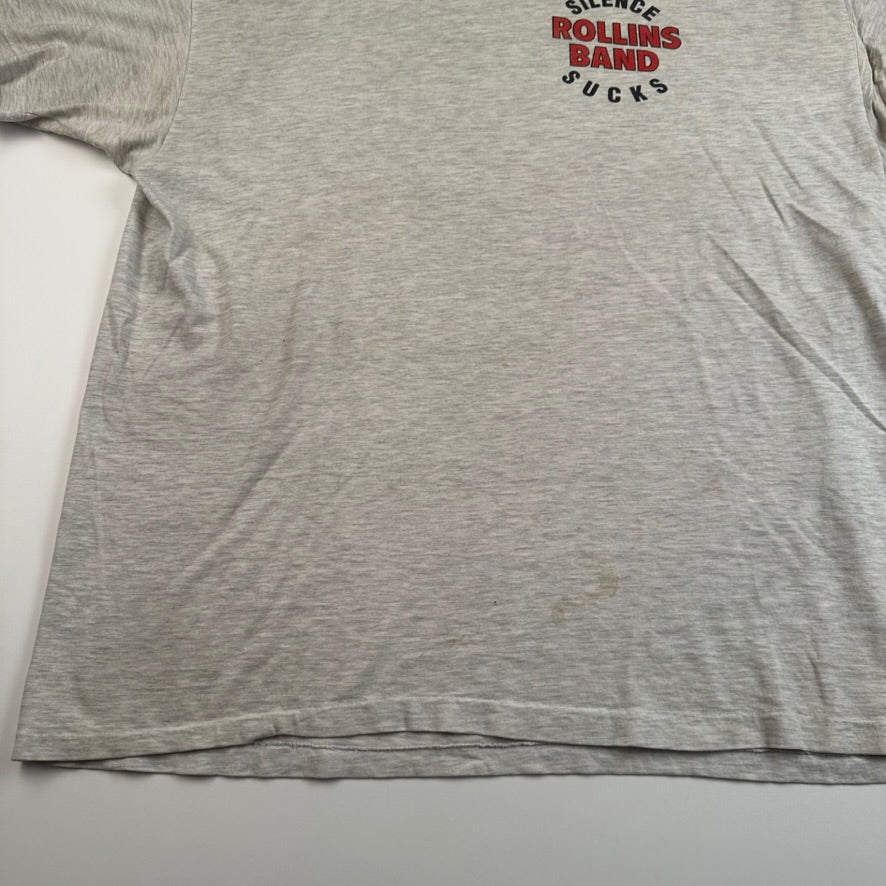 Vintage 1992 Rollins Band Shirt XL Silence Sucks