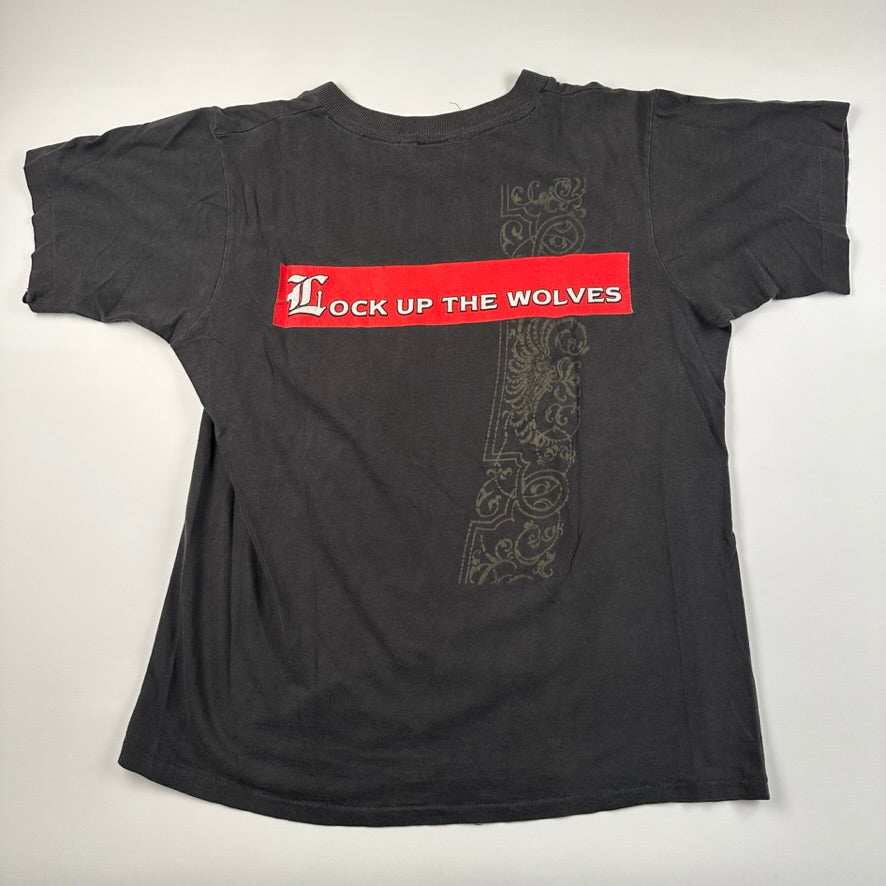 Vintage 90s Dio Shirt Medium Lock Up The Wolves