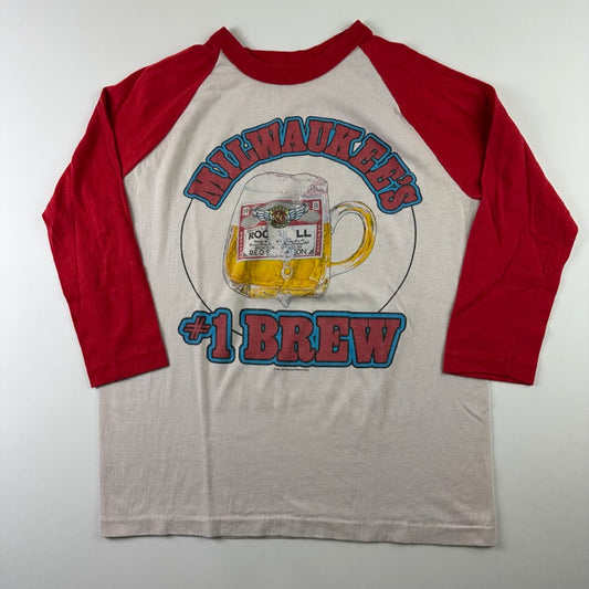 Vintage 1981 Reo Speedwagon Shirt Medium Milwaukee's #1 Brew