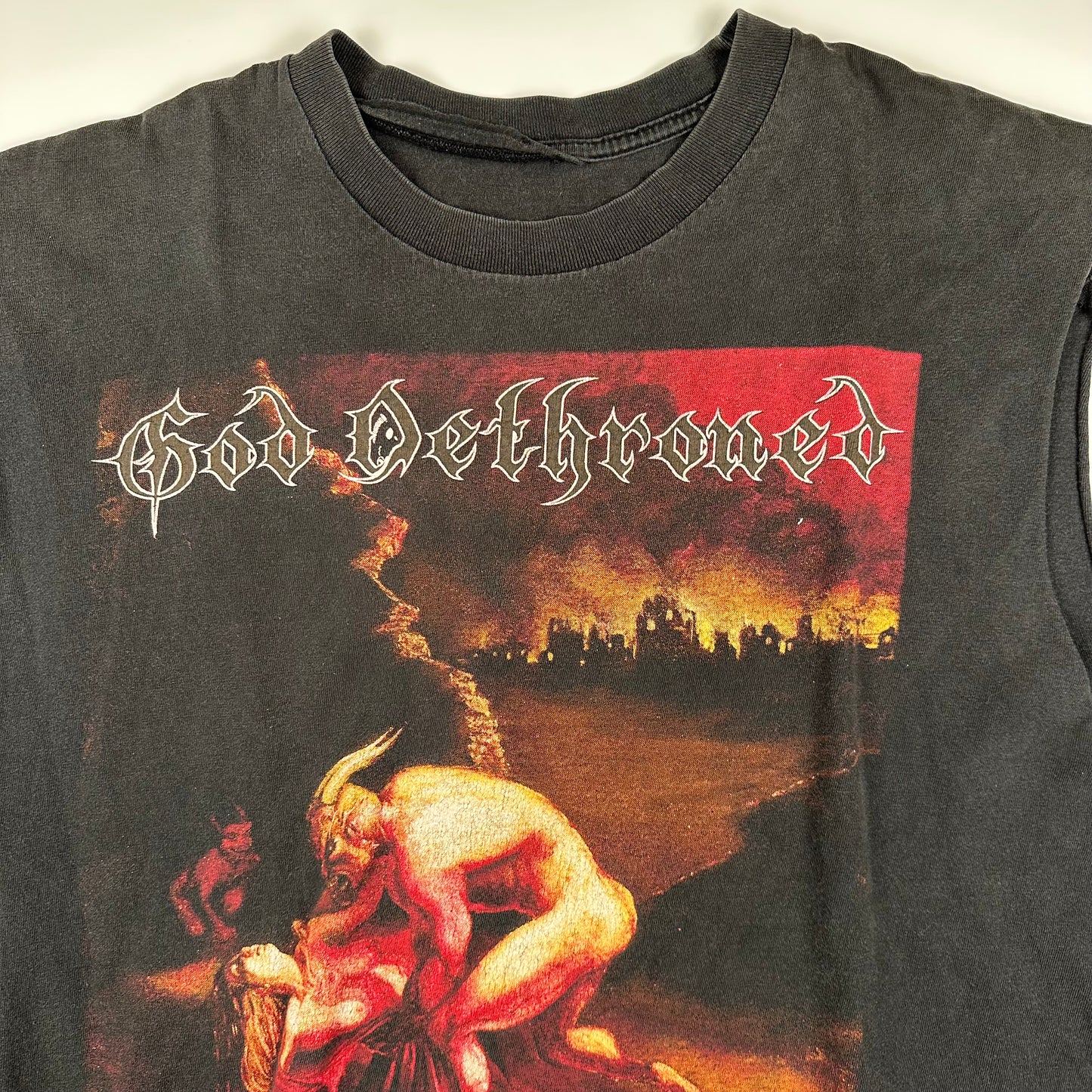 Vintage 2000s God Dethrone Sleeveless Shirt Large