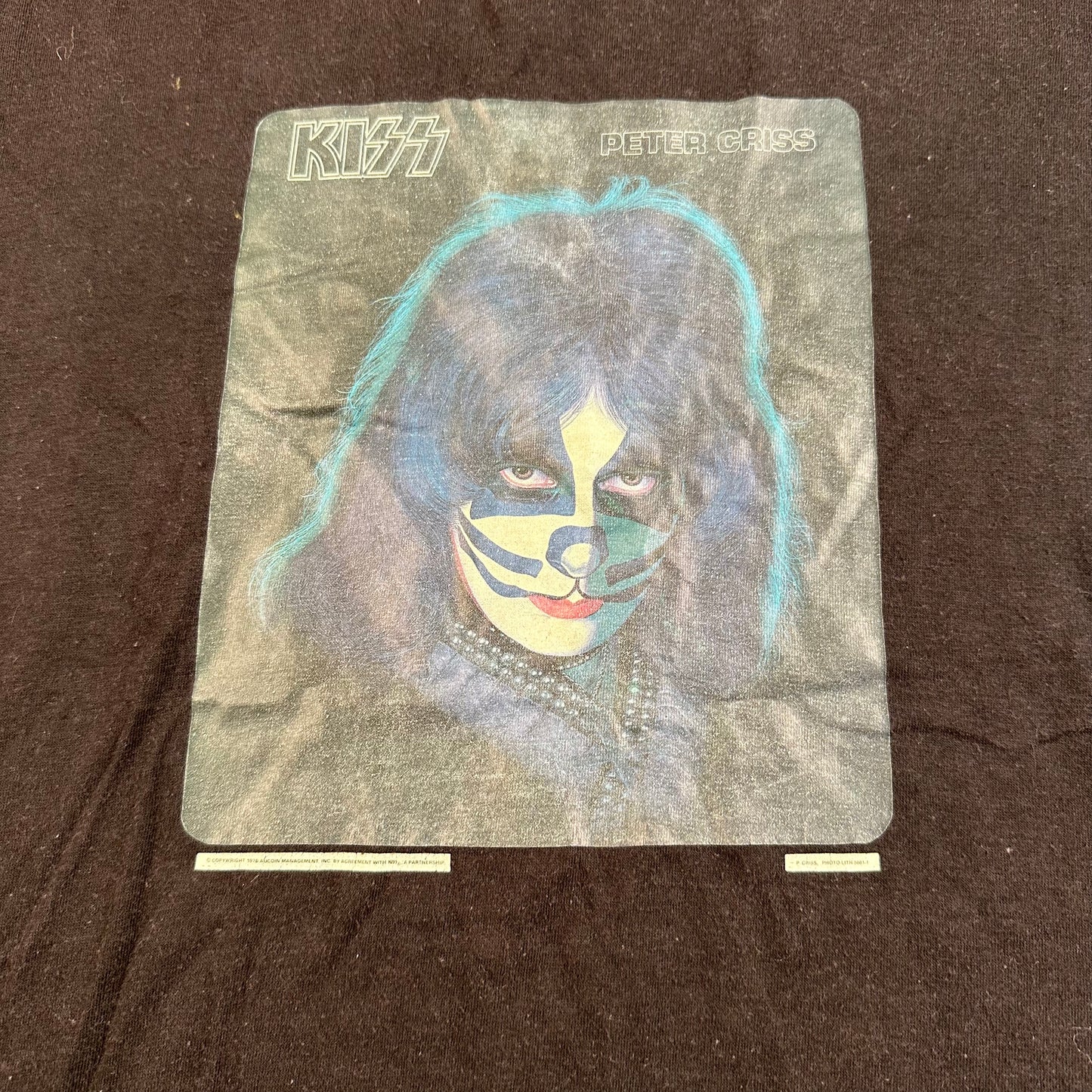 Vintage 70s Kiss Peter Criss Shirt XL