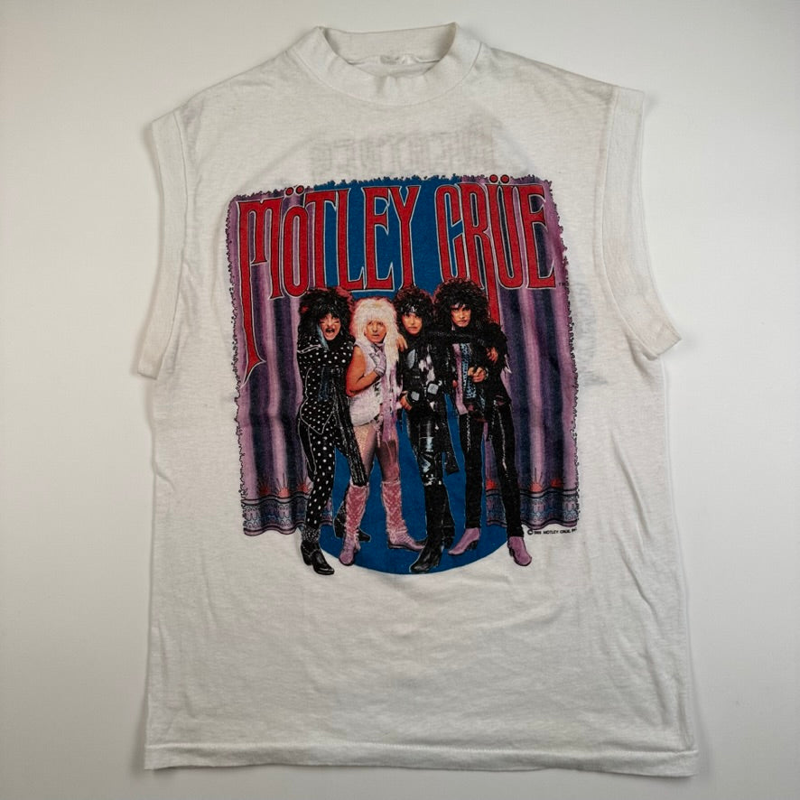 Vintage 1985 Motley Crue Sleeveless Shirt Medium Theatres Of Pain