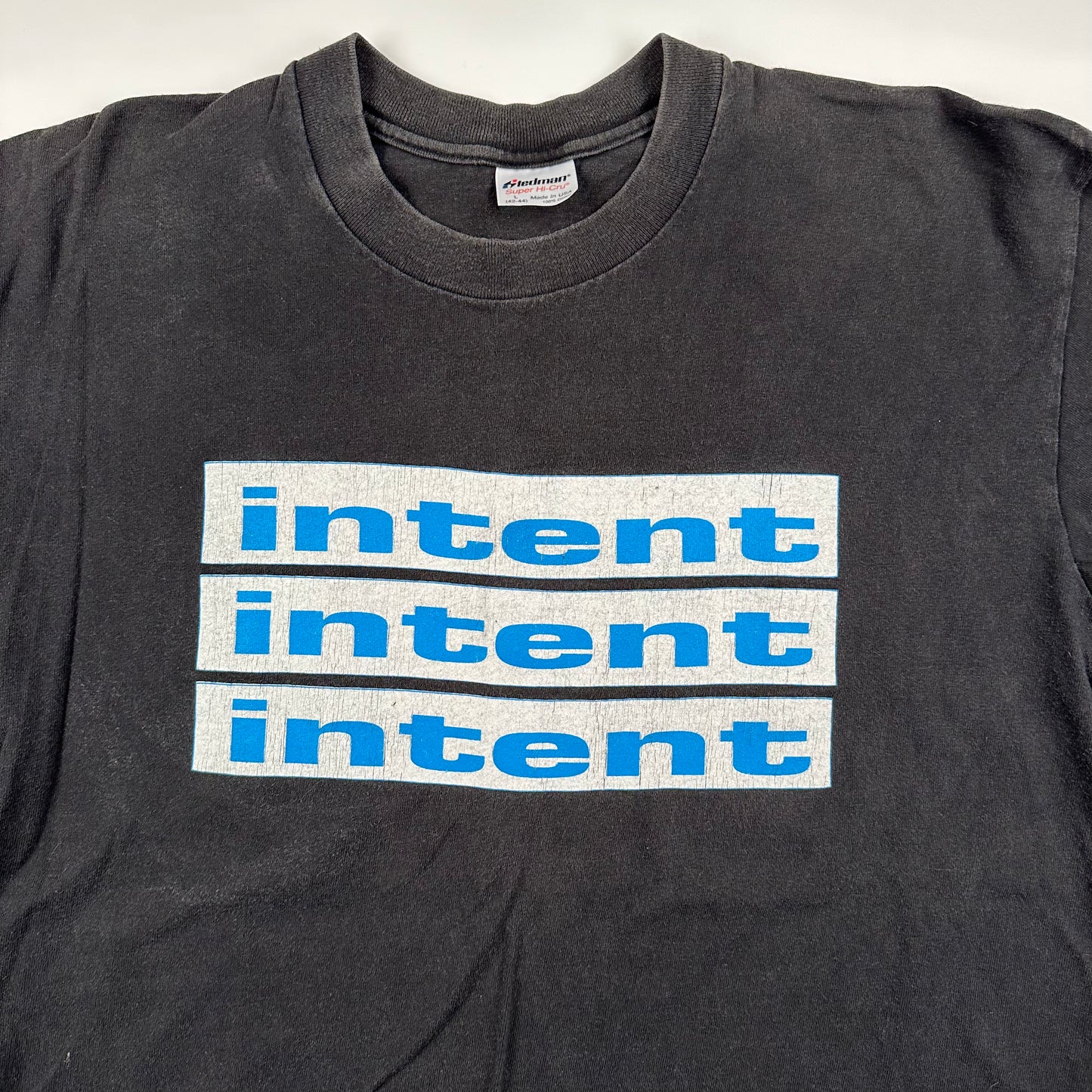 Vintage 90s Intent Shirt Large Sustain