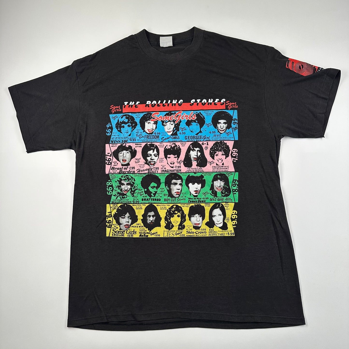 Vintage 1989 The Rolling Stones Shirt XL Some Girls