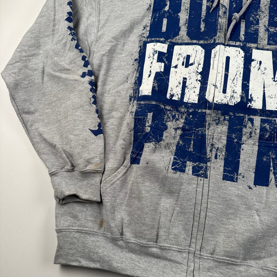 Born From Pain Zip Up Sweatshirt Large