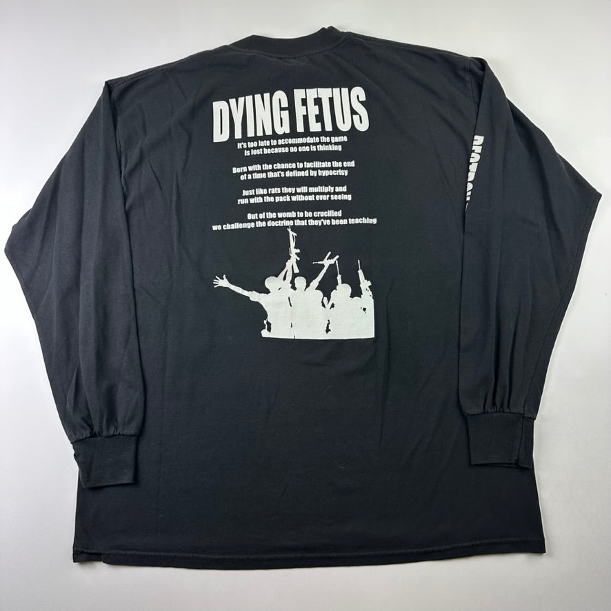 Vintage 2000s Dying Fetus Long Sleeve Shirt XL Destroy The Opposition