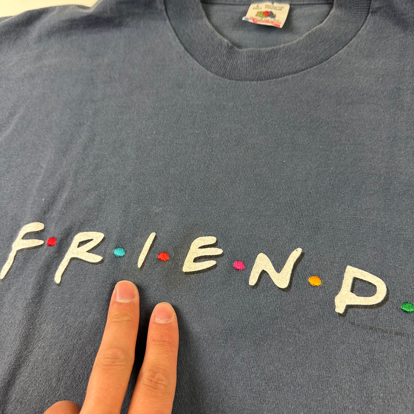 Vintage 90s Friends Shirt Large