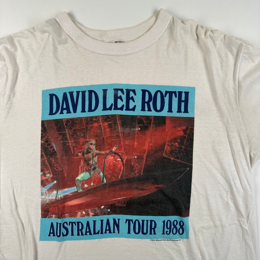 Vintage 1988 David Lee Roth Shirt XL Australian Tour