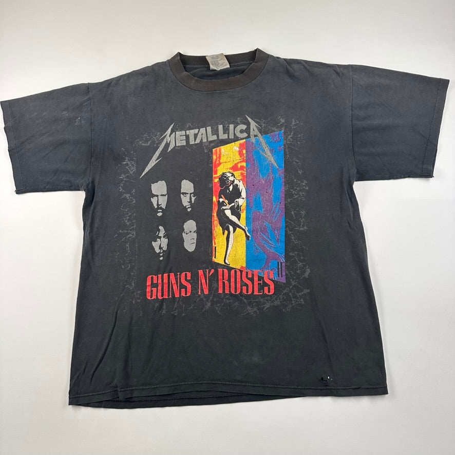 Vintage 1992 Metallica Guns N Roses Shirt Large