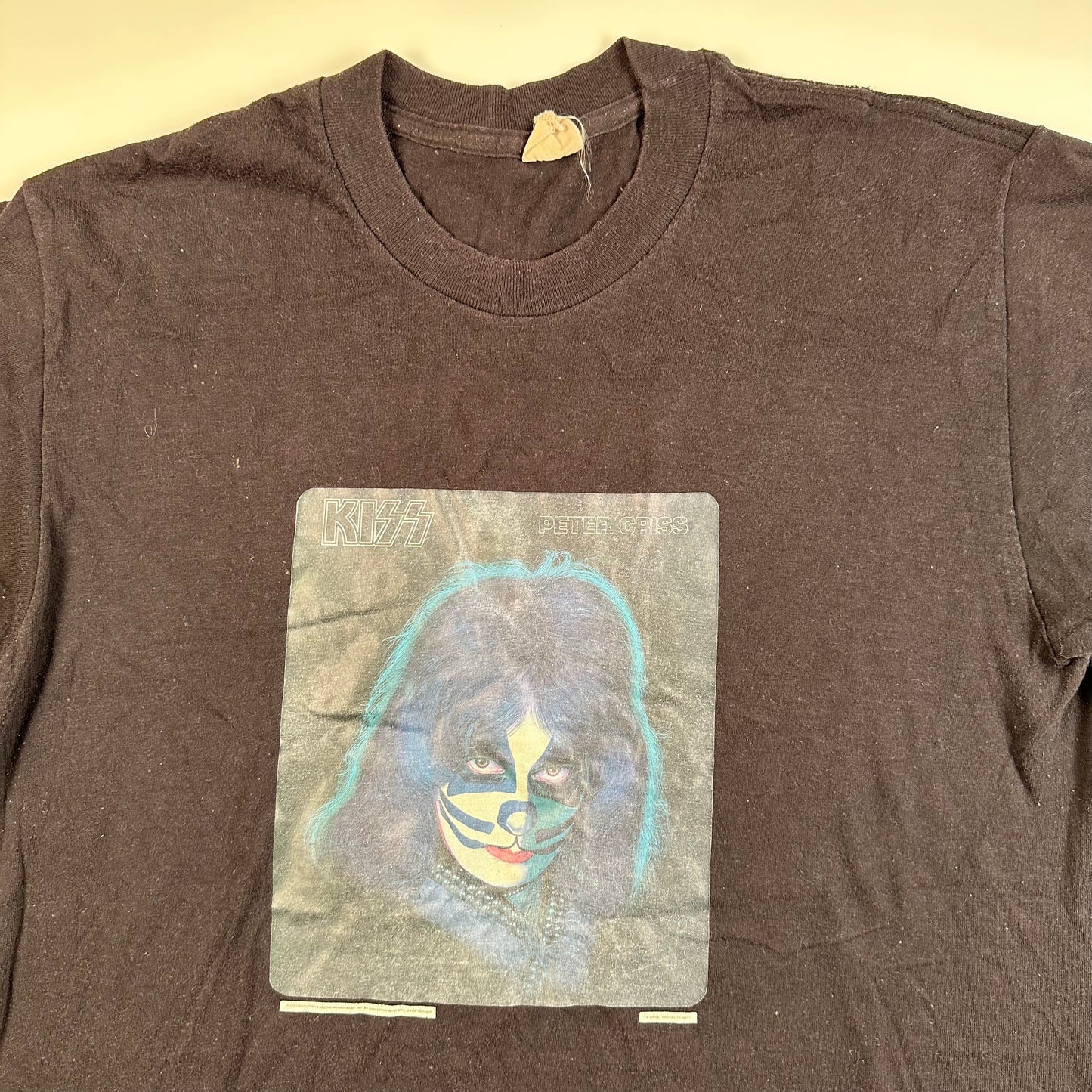 Vintage 70s Kiss Peter Criss Shirt XL