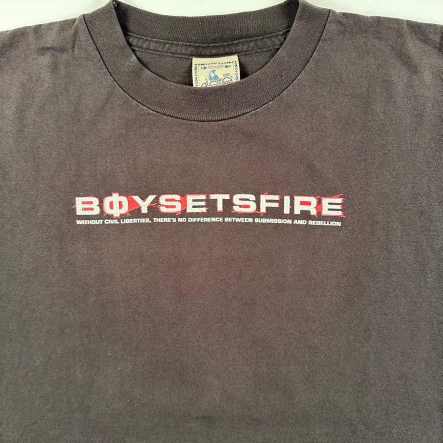 Vintage 90s BoySetsFire Shirt Medium